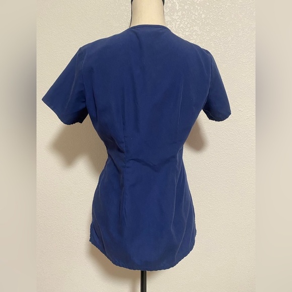 Cherokee Women’s Scrub Top Workwear Blue Size XS - Picture 4 of 6